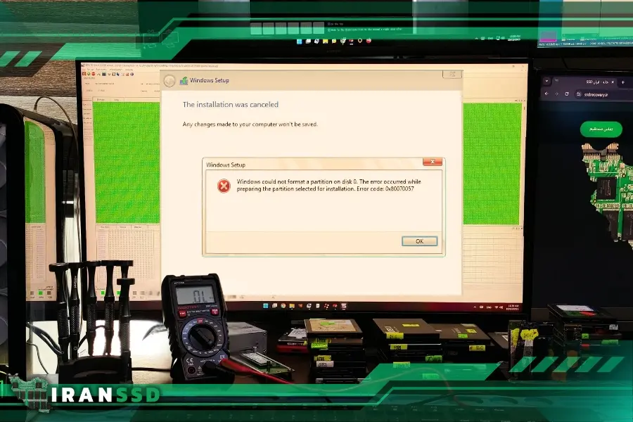 نرم افزار ریکاوری SSD پس از نصب اشتباه ویندوز