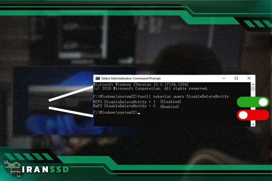 گام به گام خاموش کردن فرمان TRIM 